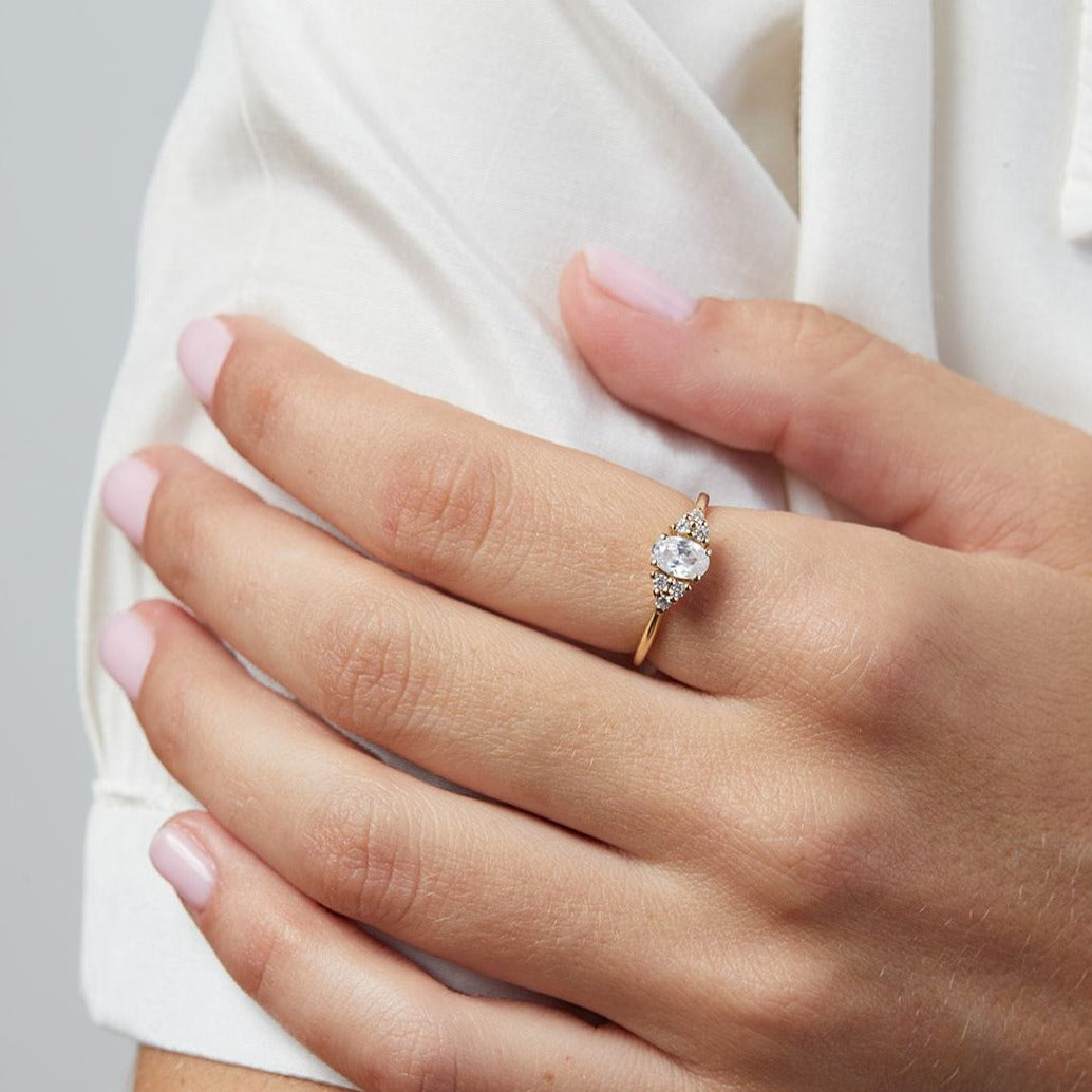 White Lily Natural Diamond Ring (0.40ct)