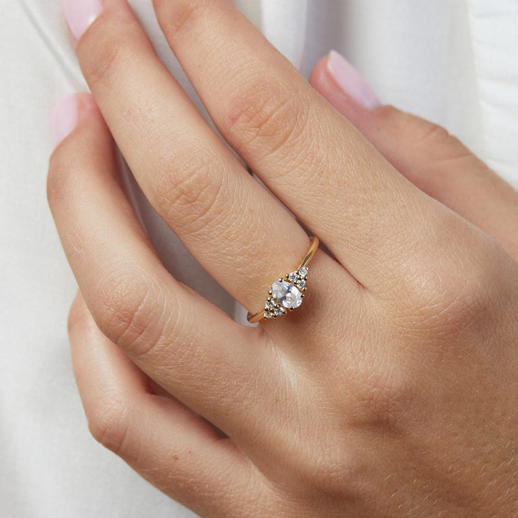 White Lily Natural Diamond Ring (0.40ct)