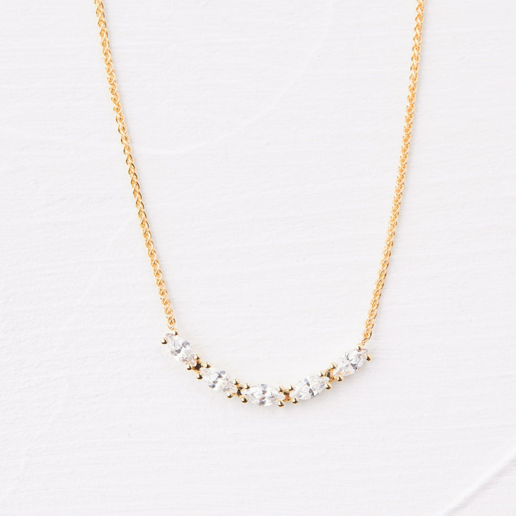 Leonardo Necklace with marquise diamonds