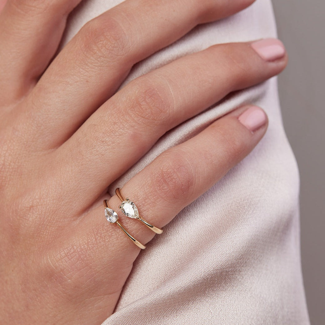 gold ring with 0.30 carat diamond