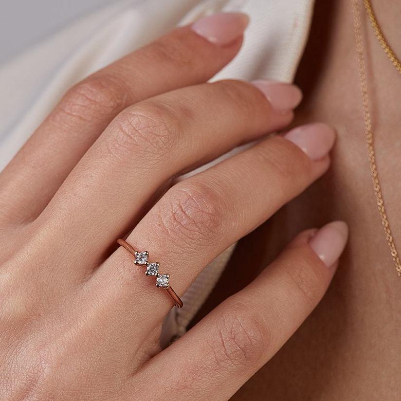Kingfisher Ring Set with Natural Diamonds