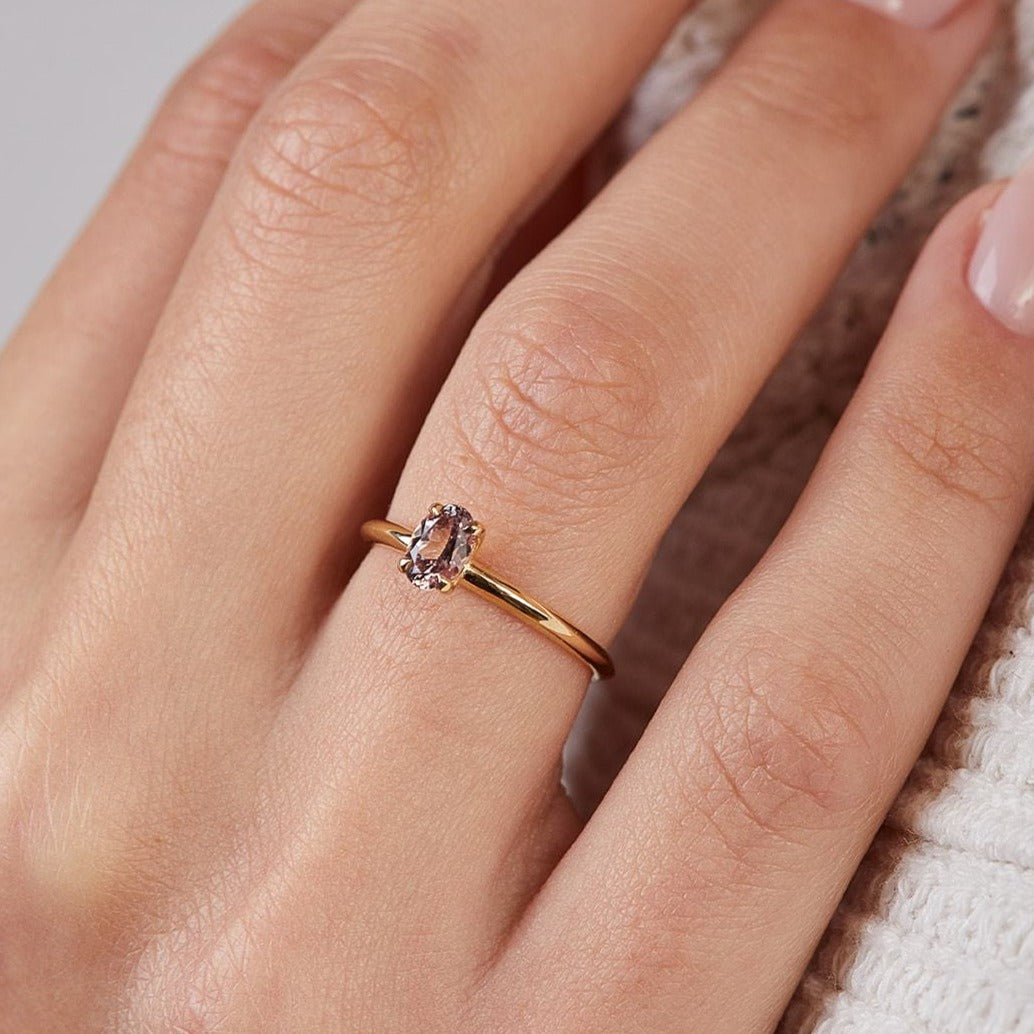 Stunning Norit Ring with Pink Sapphire