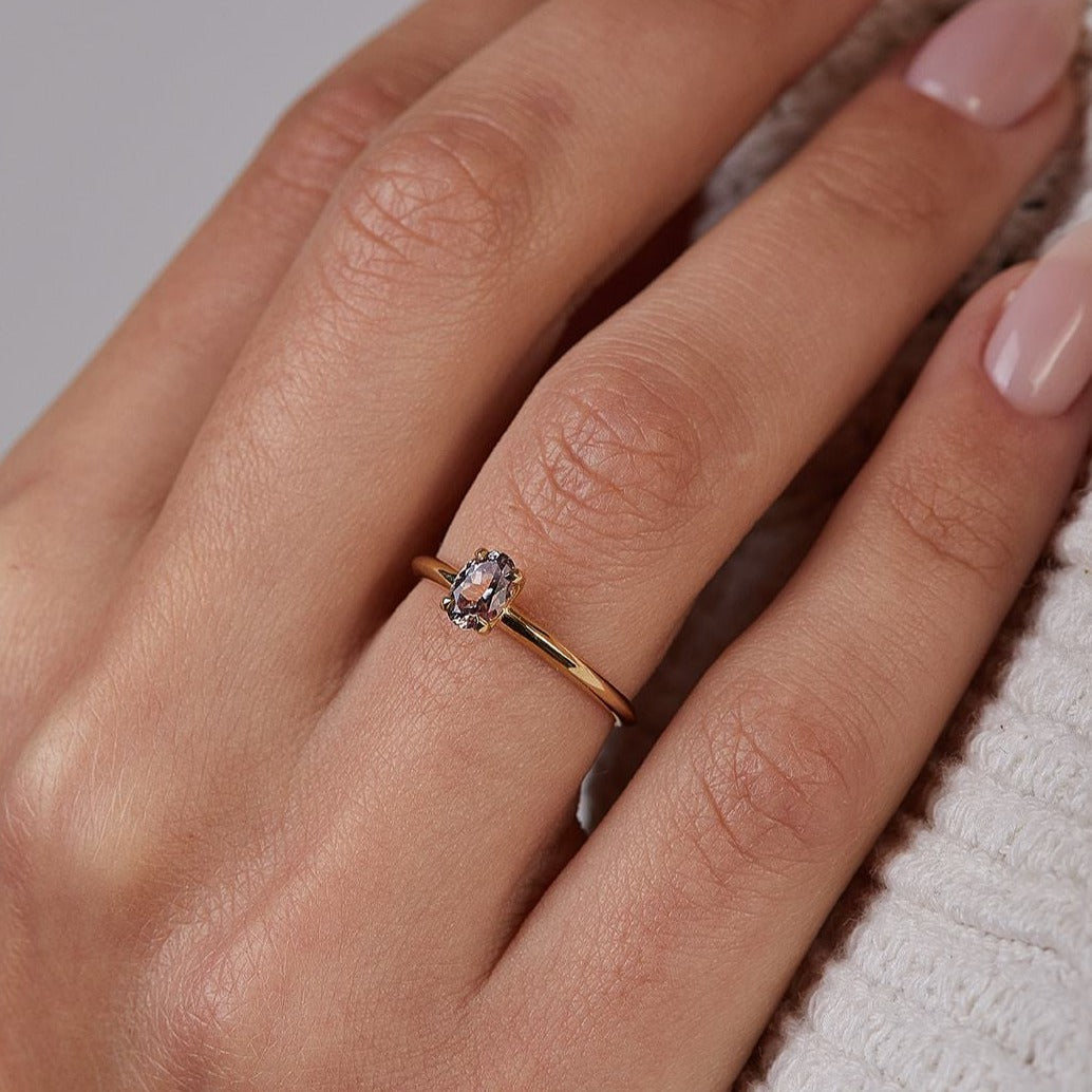Stunning Norit Ring with Pink Sapphire