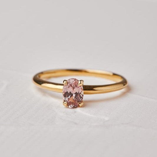Stunning Norit Ring with Pink Sapphire