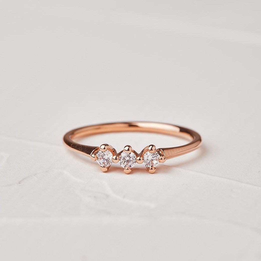 Kingfisher Ring Set with Lab Diamonds