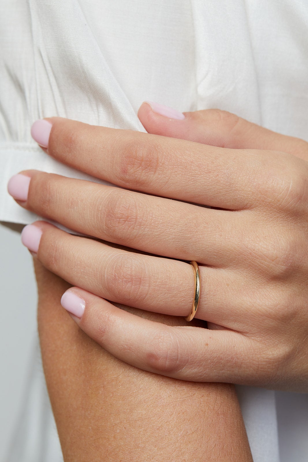 Solid Yellow Gold Wedding Ring