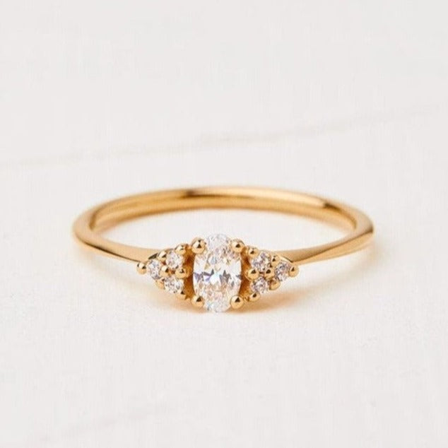 White Lily Natural Diamond Ring (0.25ct)