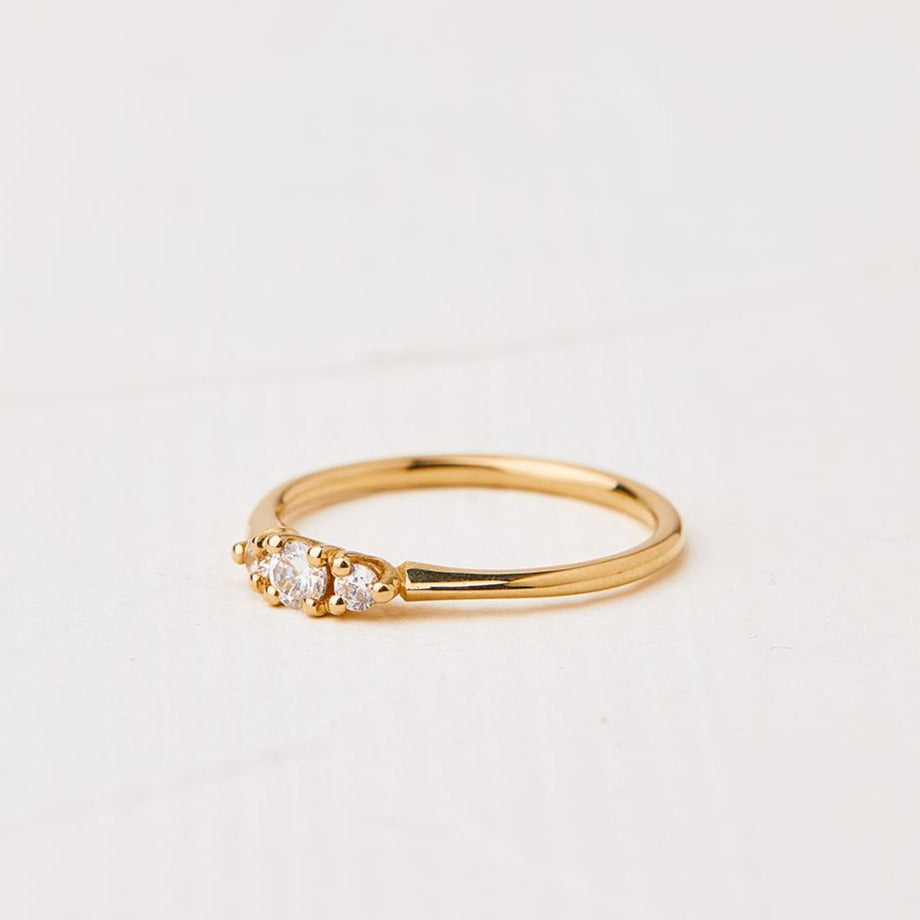 Radiant Lab Diamond Anemone Ring (0.15ct)