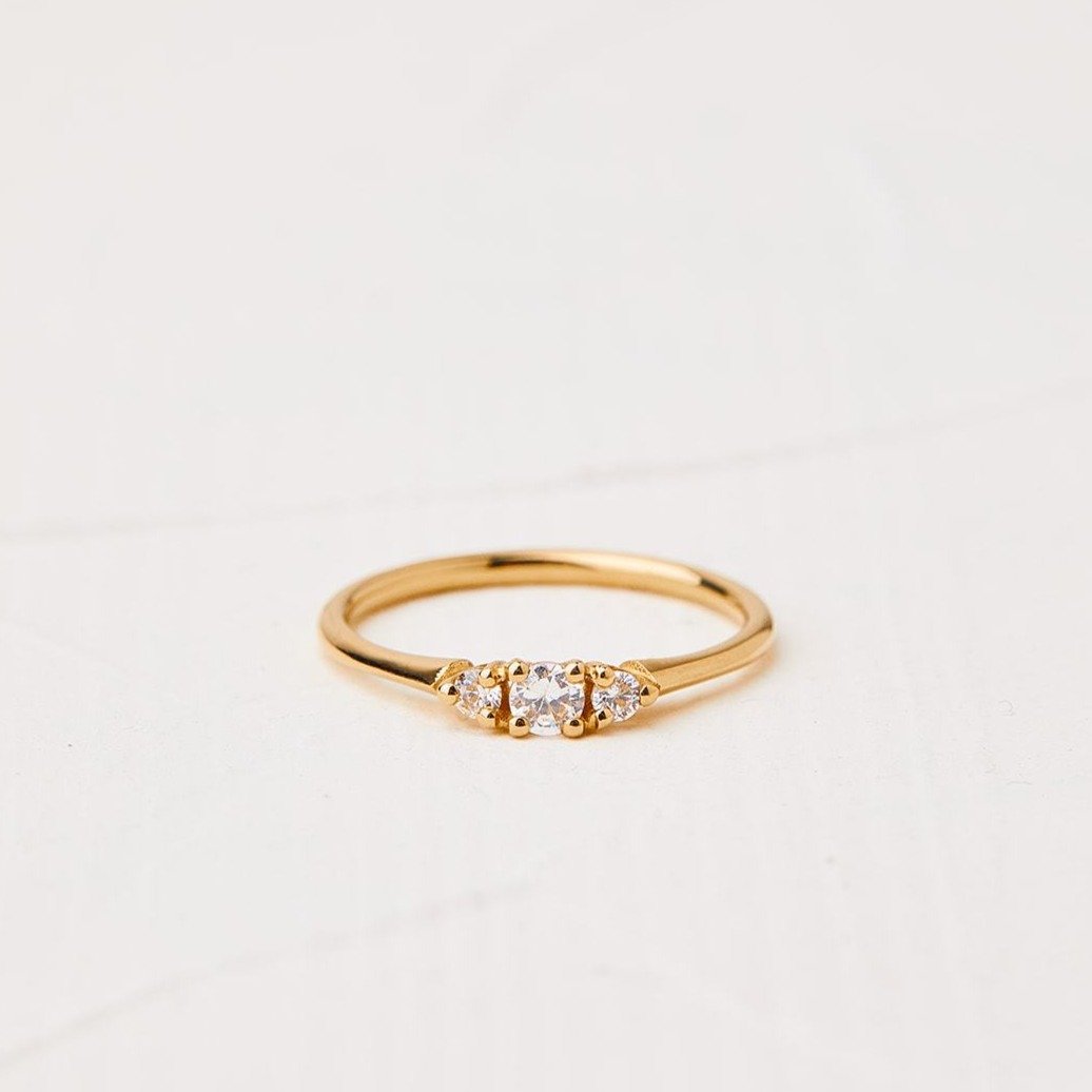Radiant Lab Diamond Anemone Ring (0.15ct)
