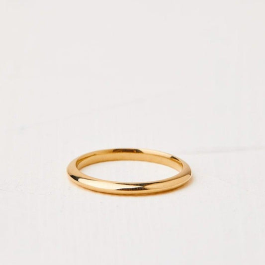 Solid Yellow Gold Wedding Ring