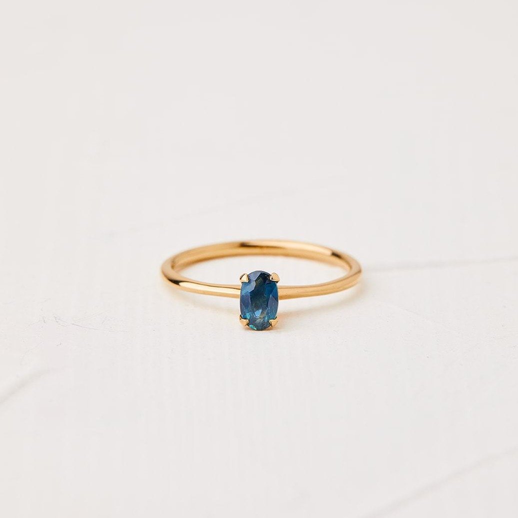 Gorgeous Norit Ring with Blue Sapphire