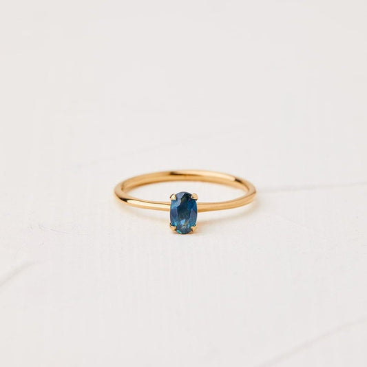 Gorgeous Norit Ring with Blue Sapphire