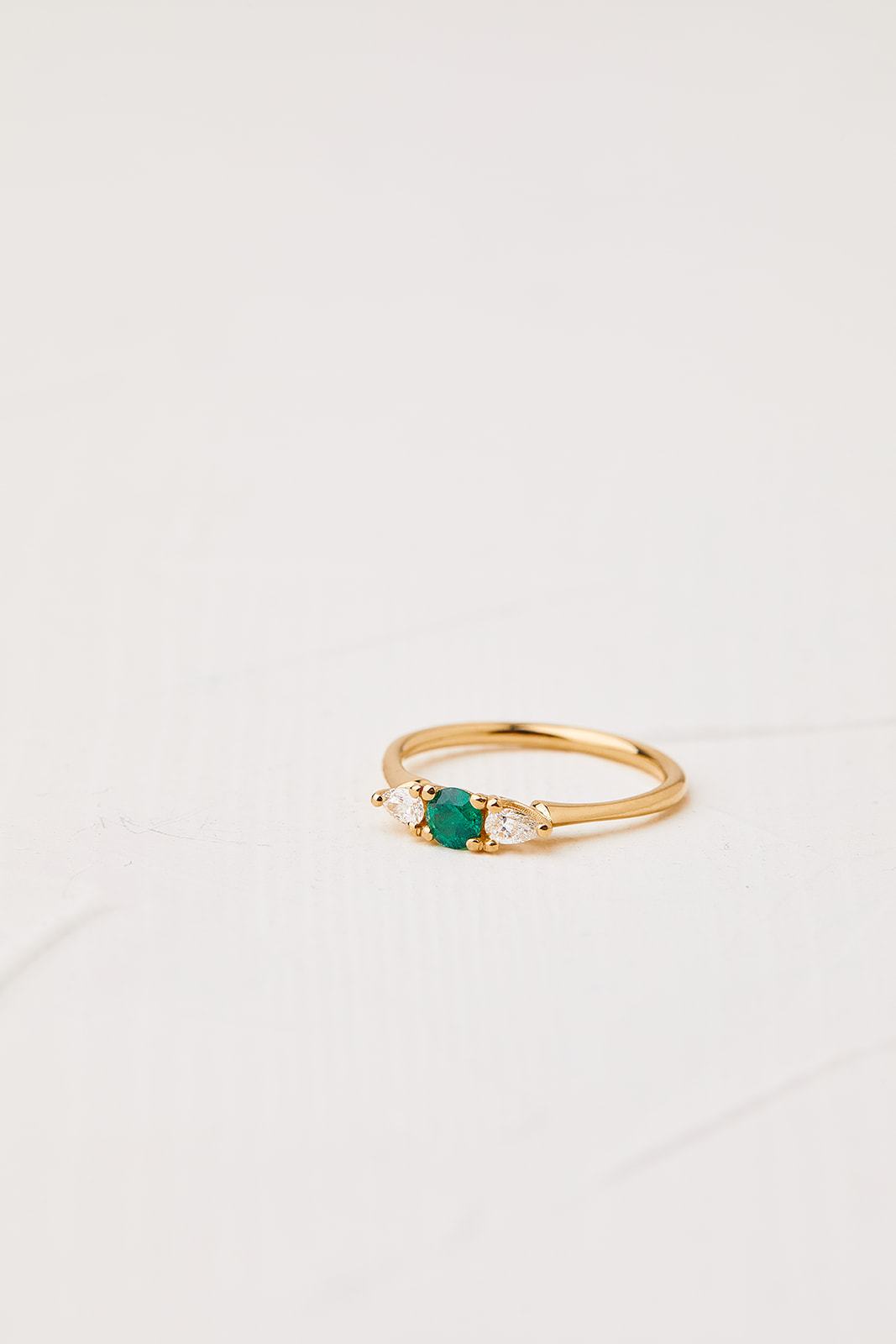 Versailles Emerald & Diamond Drop Ring