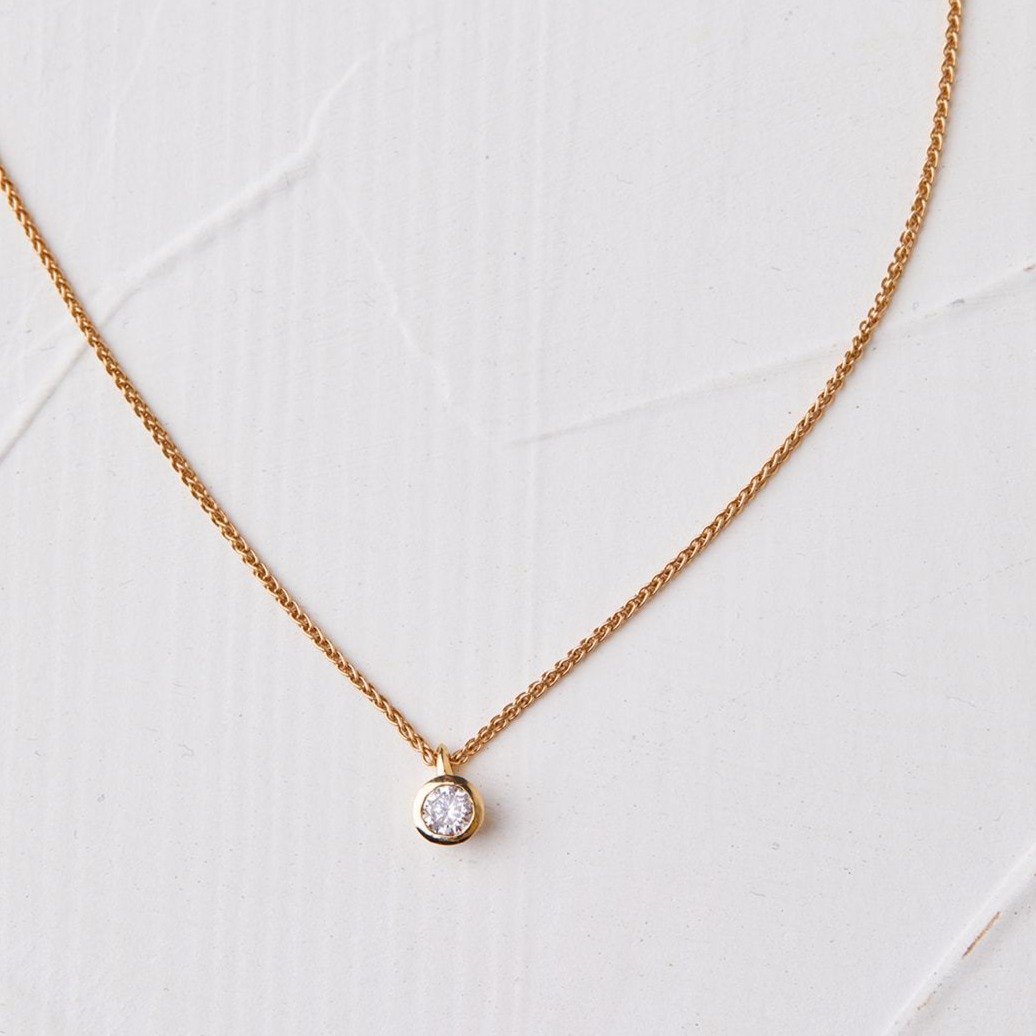 The Marganite Necklace is Studded With A Diamond