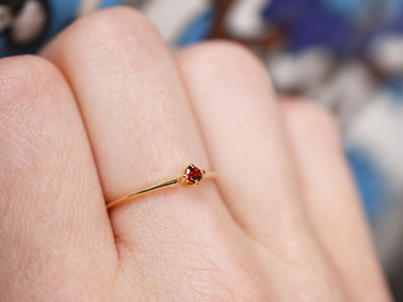 Stunning Poppy Sapphire Ring