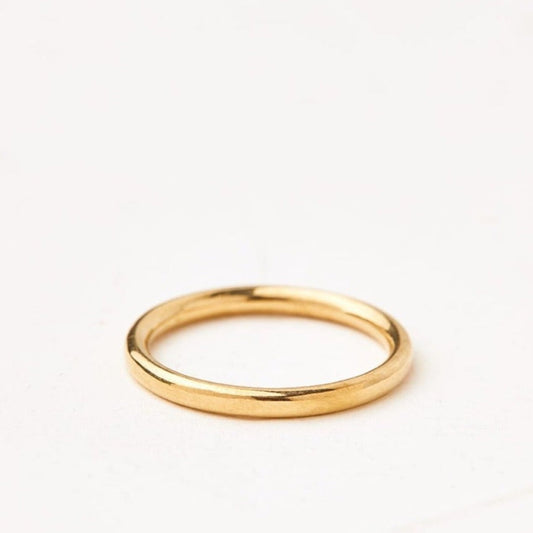 Radiant Pomegranate Gold Wedding Ring