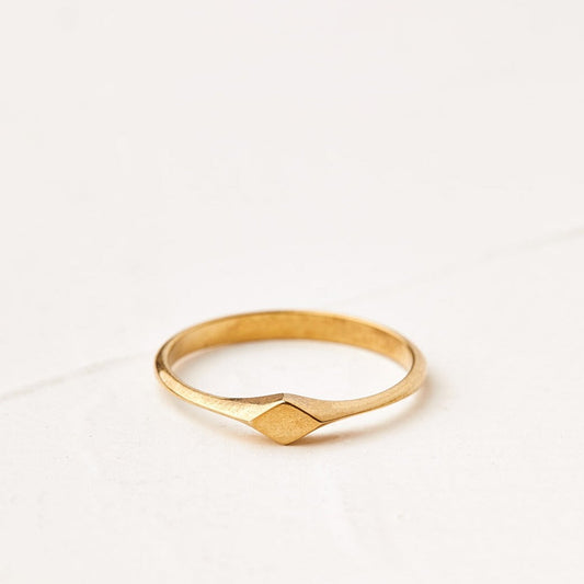 Majestic Sycamore Gold Signet Ring