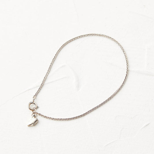 White Gold Bracelet Pendant With Bracket