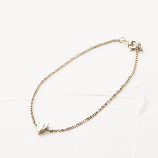 White Gold Bracelet Cyclamen Model