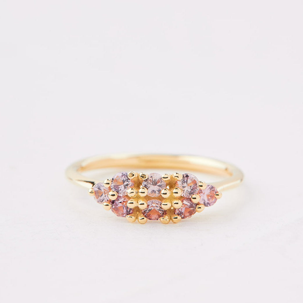 Orchid Ring with pink sapphire