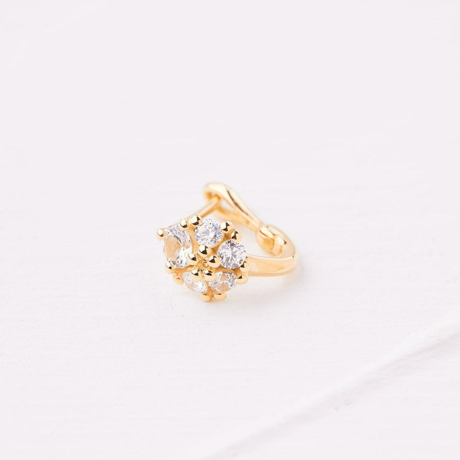 Raphael Gold Earrings with lab-created diamonds