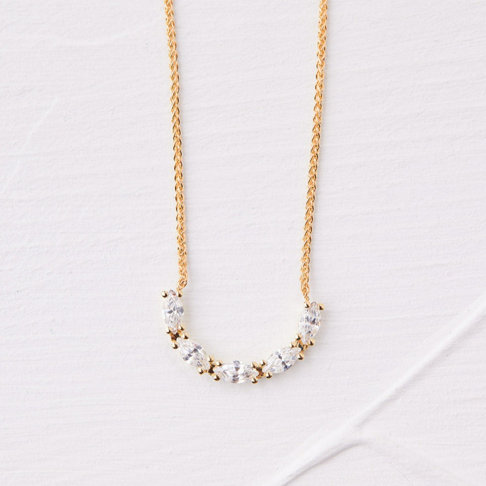Leonardo Necklace with marquise diamonds