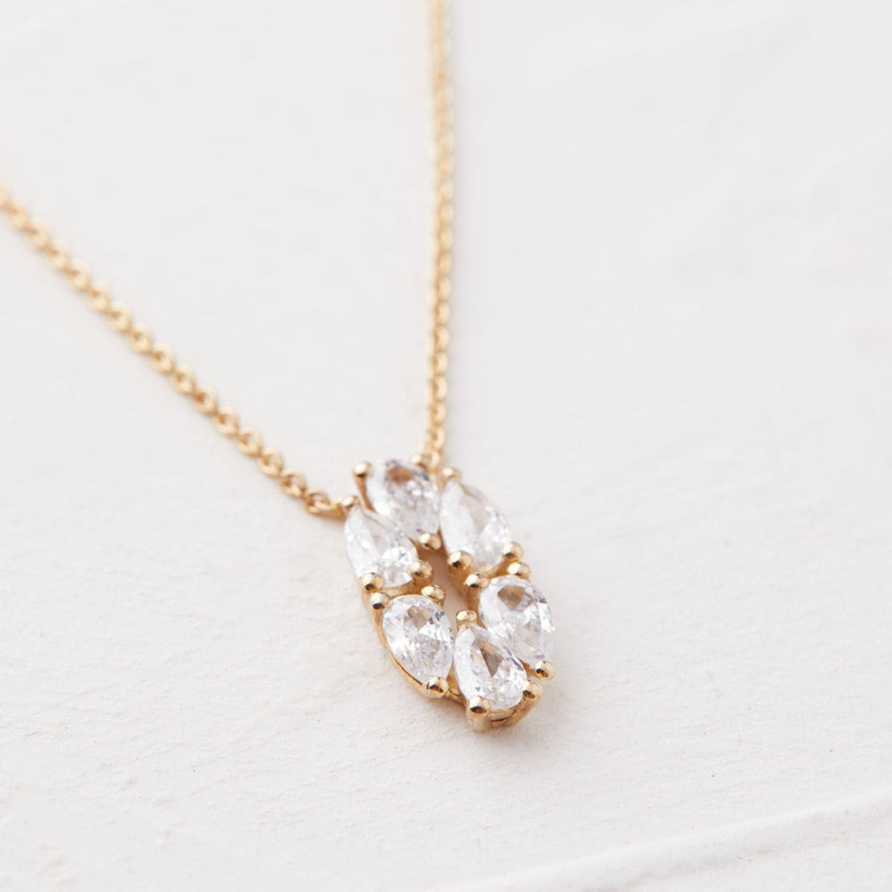Shinir Necklace 6 Drop Natural Diamonds 0.9 ct