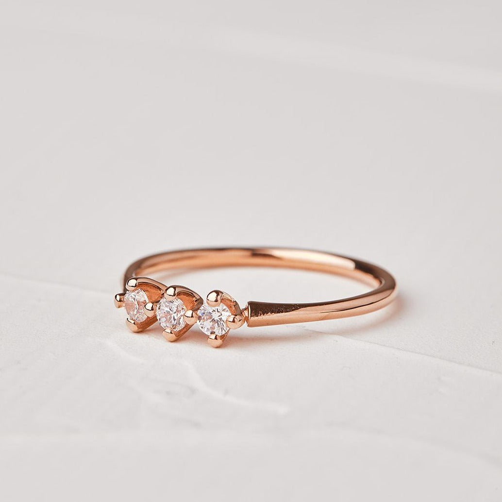 Kingfisher Ring Set with Natural Diamonds