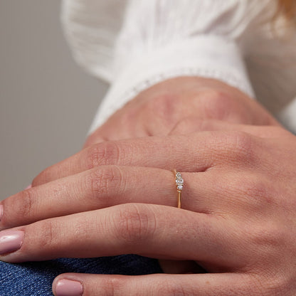 Crimson ring with natural diamonds