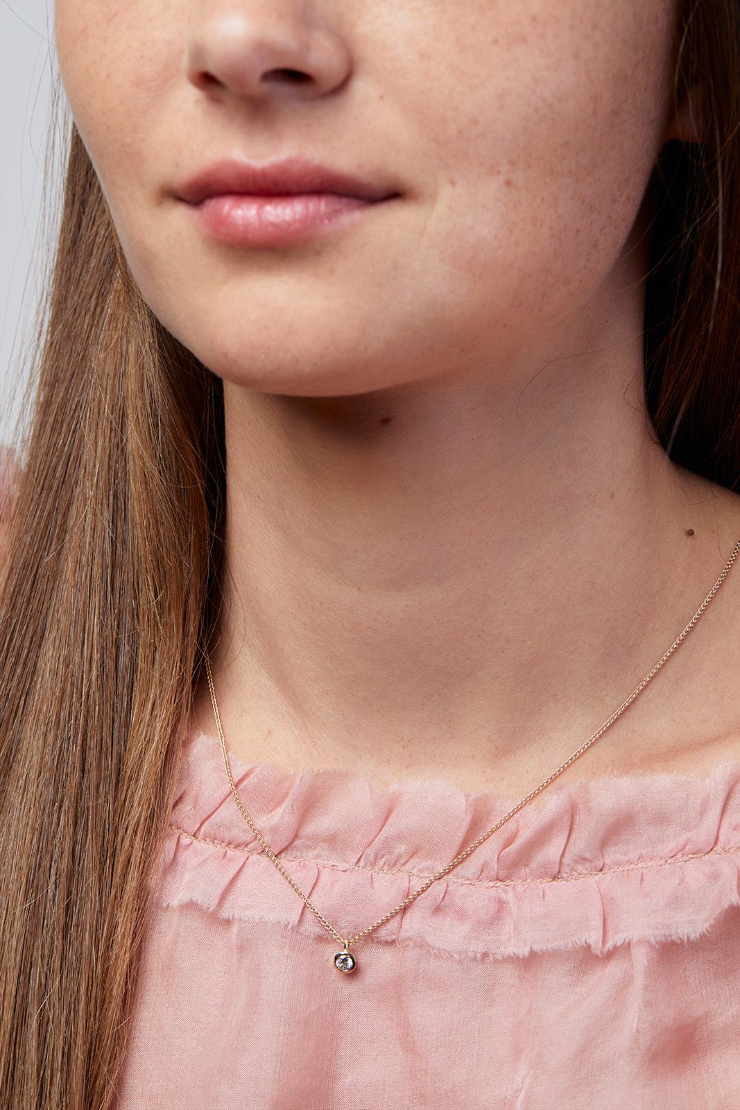 The Marganite Necklace is Studded With A Diamond