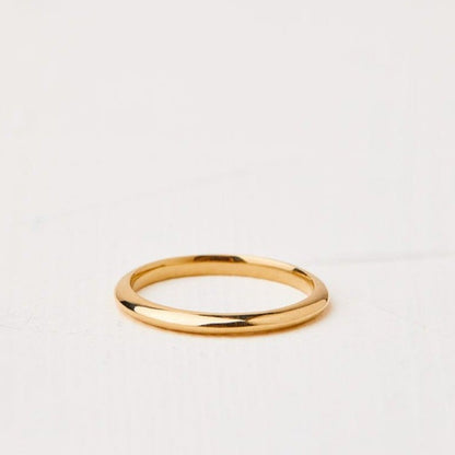 Solid Yellow Gold Wedding Ring