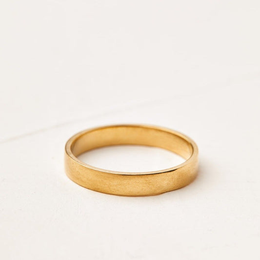 Solid gold wedding ring for man Oak Ring