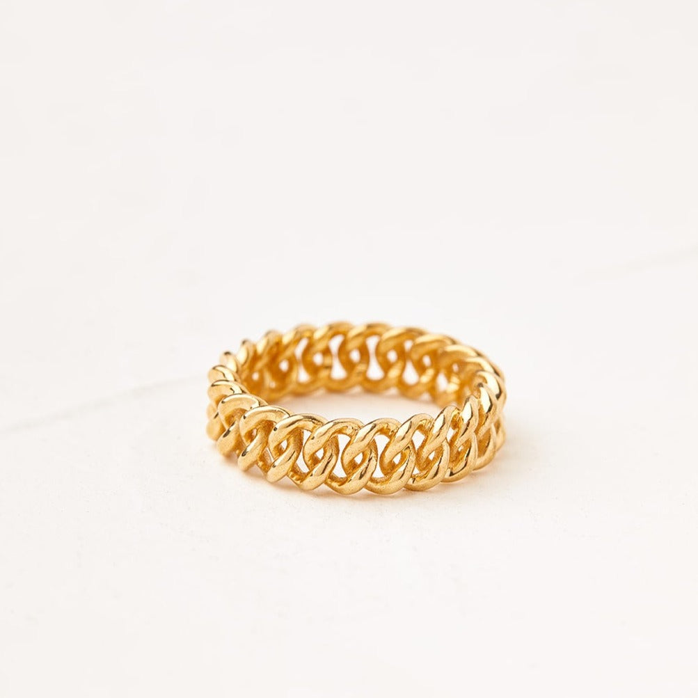 Stunning Braided Gold Rye Ring