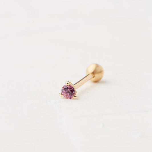 Triangle Piercing With a Round Stone